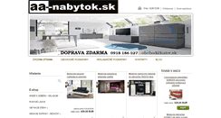 Desktop Screenshot of aa-nabytok.sk