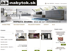Tablet Screenshot of aa-nabytok.sk